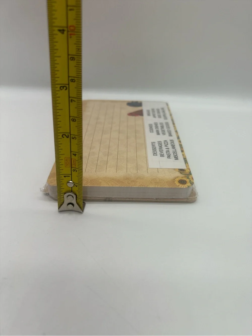 Vintage Sealed Rooster Sunflower Recipe Cards & Dividers 6x4 Kitchen Organizer